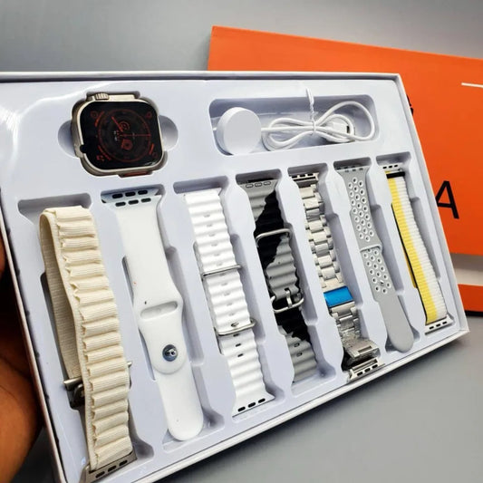 7 Strap In 1 Ultra 3 Smart Watch Wireless Charging